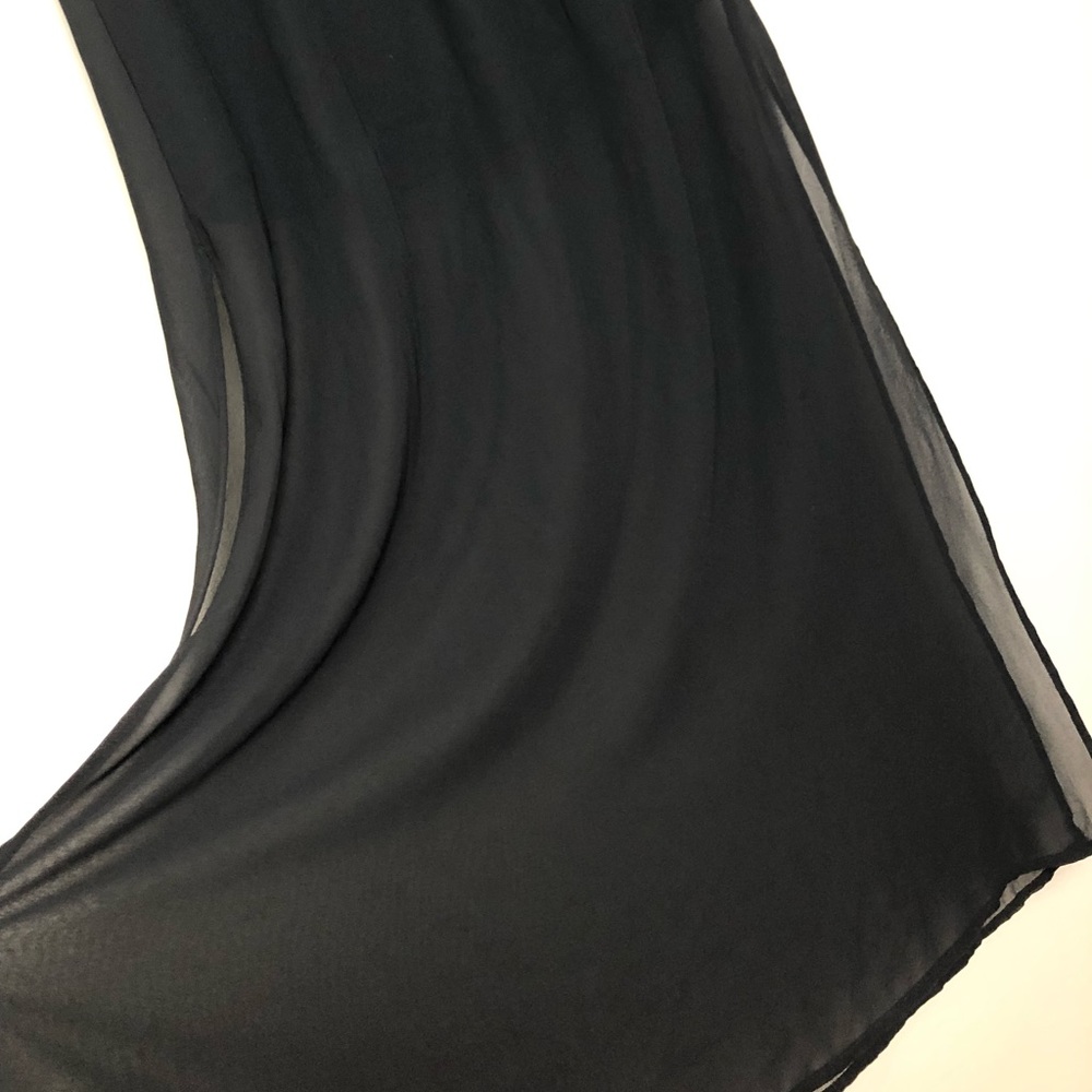 Sheer Black Maxi Skirt